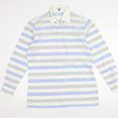 Jacques Britt Unisex Multicoloured Striped Button-Up Shirt