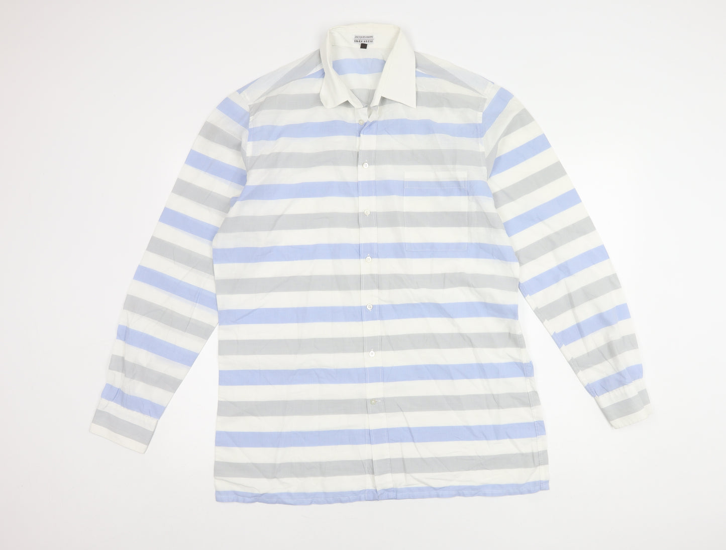 Jacques Britt Unisex Multicoloured Striped Button-Up Shirt