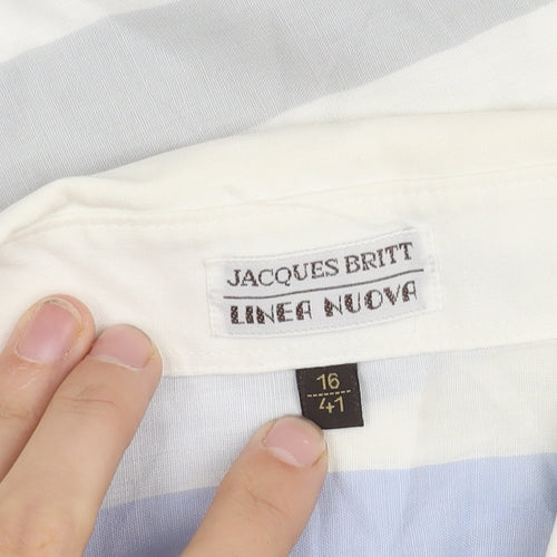 Jacques Britt Unisex Multicoloured Striped Button-Up Shirt