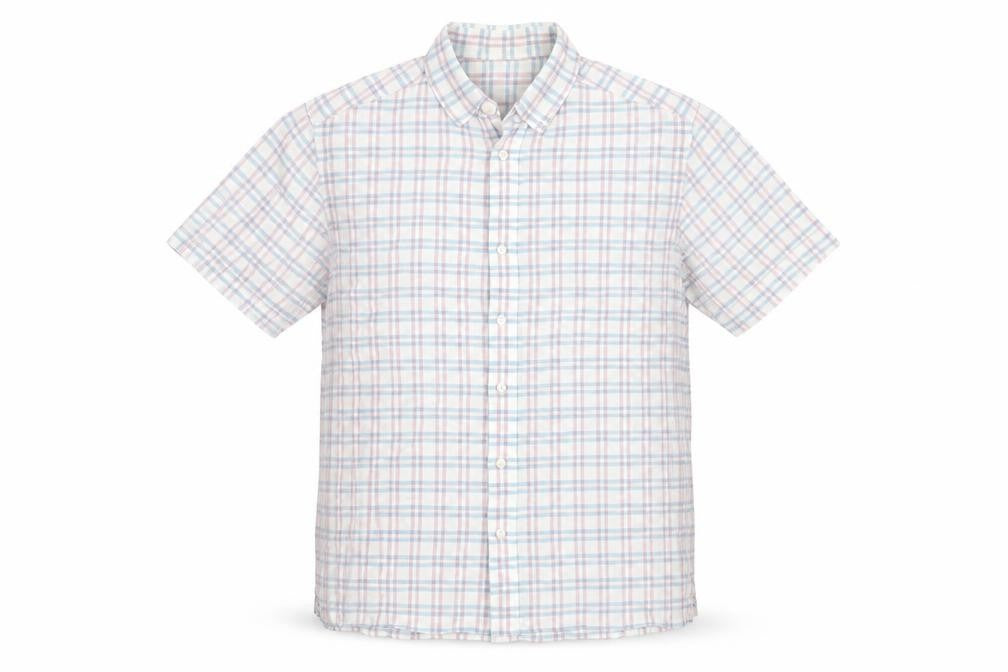 Front view of Marks & Spencer Men's Multicoloured Plaid Shirt L
