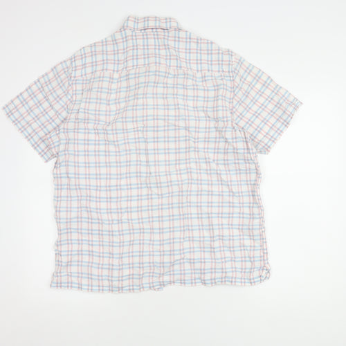 Marks and Spencer Men's Multicoloured Plaid Shirt L