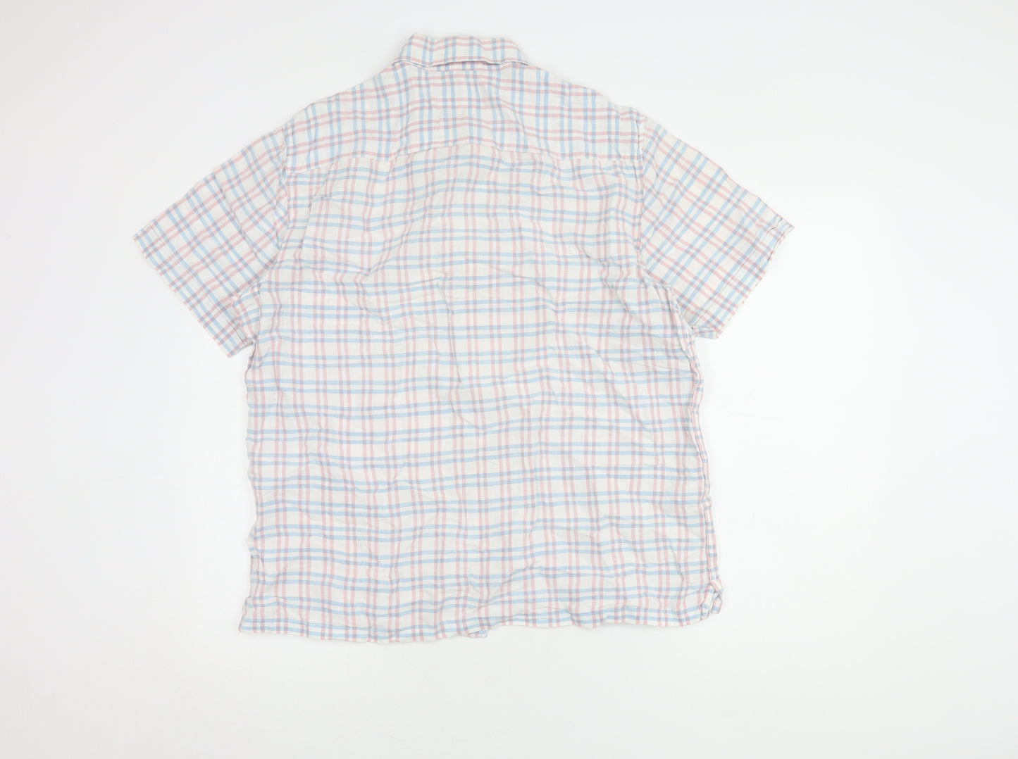 Marks and Spencer Men's Multicoloured Plaid Shirt L