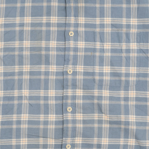 Marks and Spencer Men's Large Blue Check Shirt