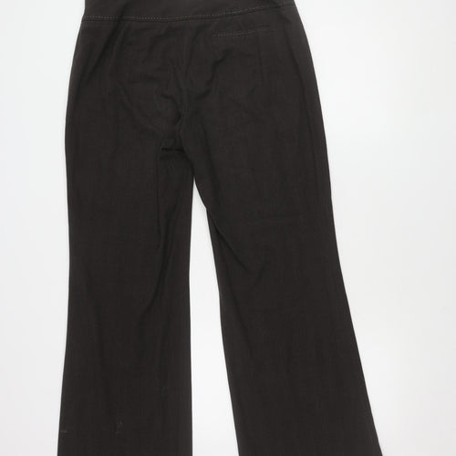 Next Women's Black Check Trousers Size 14 Regular