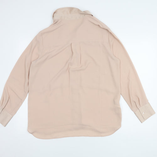MNG Women's Beige Blouse, Size L - Regular Fit