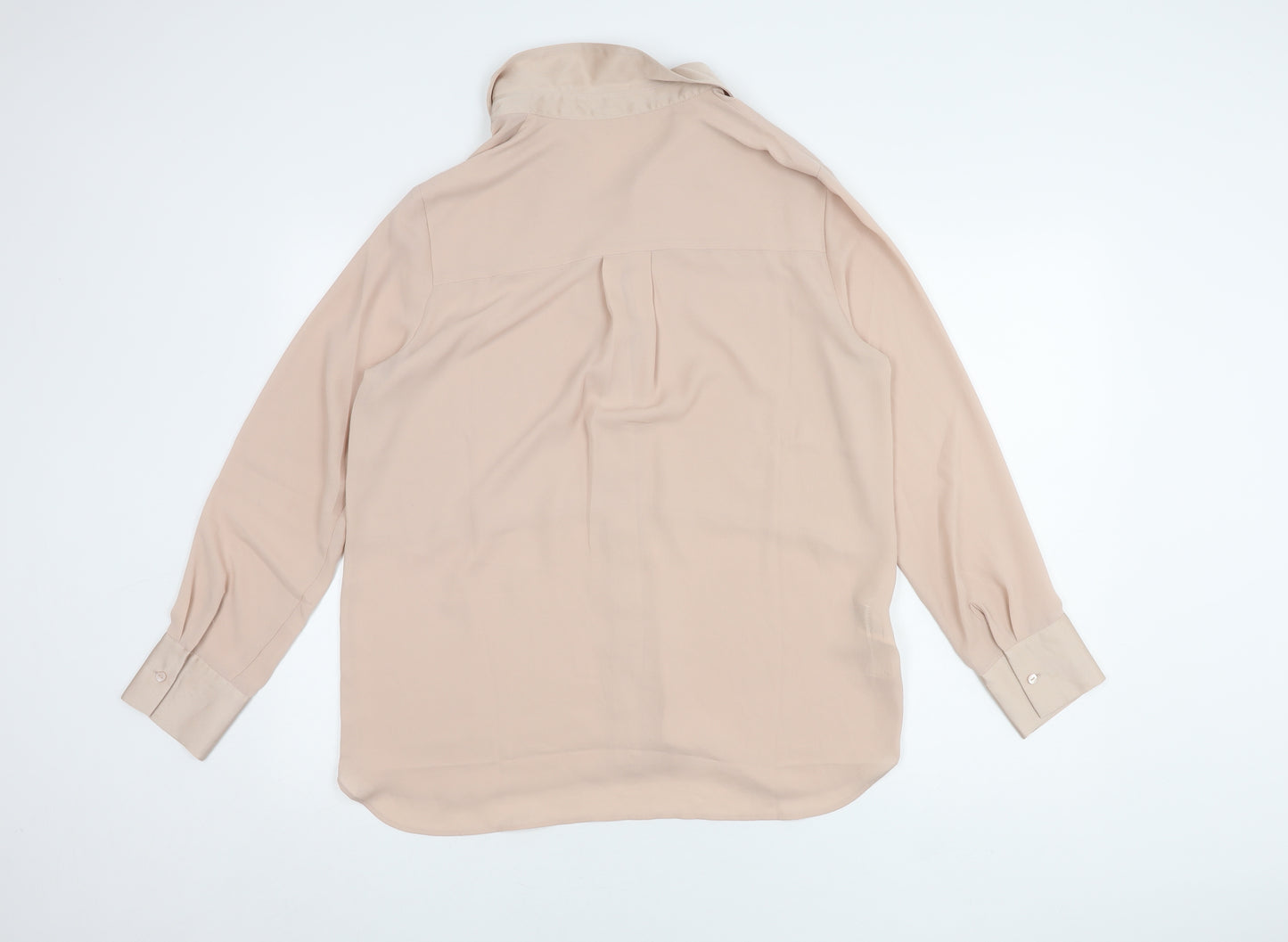 MNG Women's Beige Blouse, Size L - Regular Fit