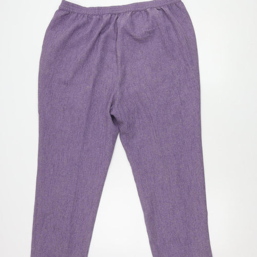 Honor Millburn Women's Purple Trousers Size 20