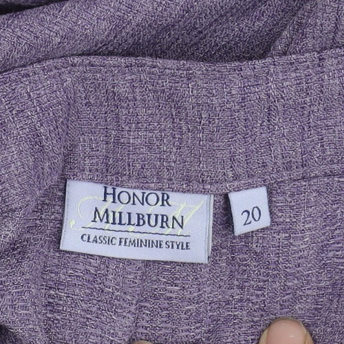 Honor Millburn Women's Purple Trousers Size 20