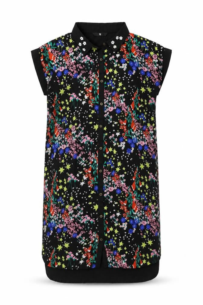 Very Girls' Black Multicoloured Floral Dress Size 15
