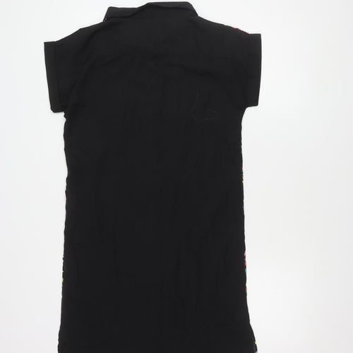 Very Girls' Black Multicoloured Floral Dress Size 15