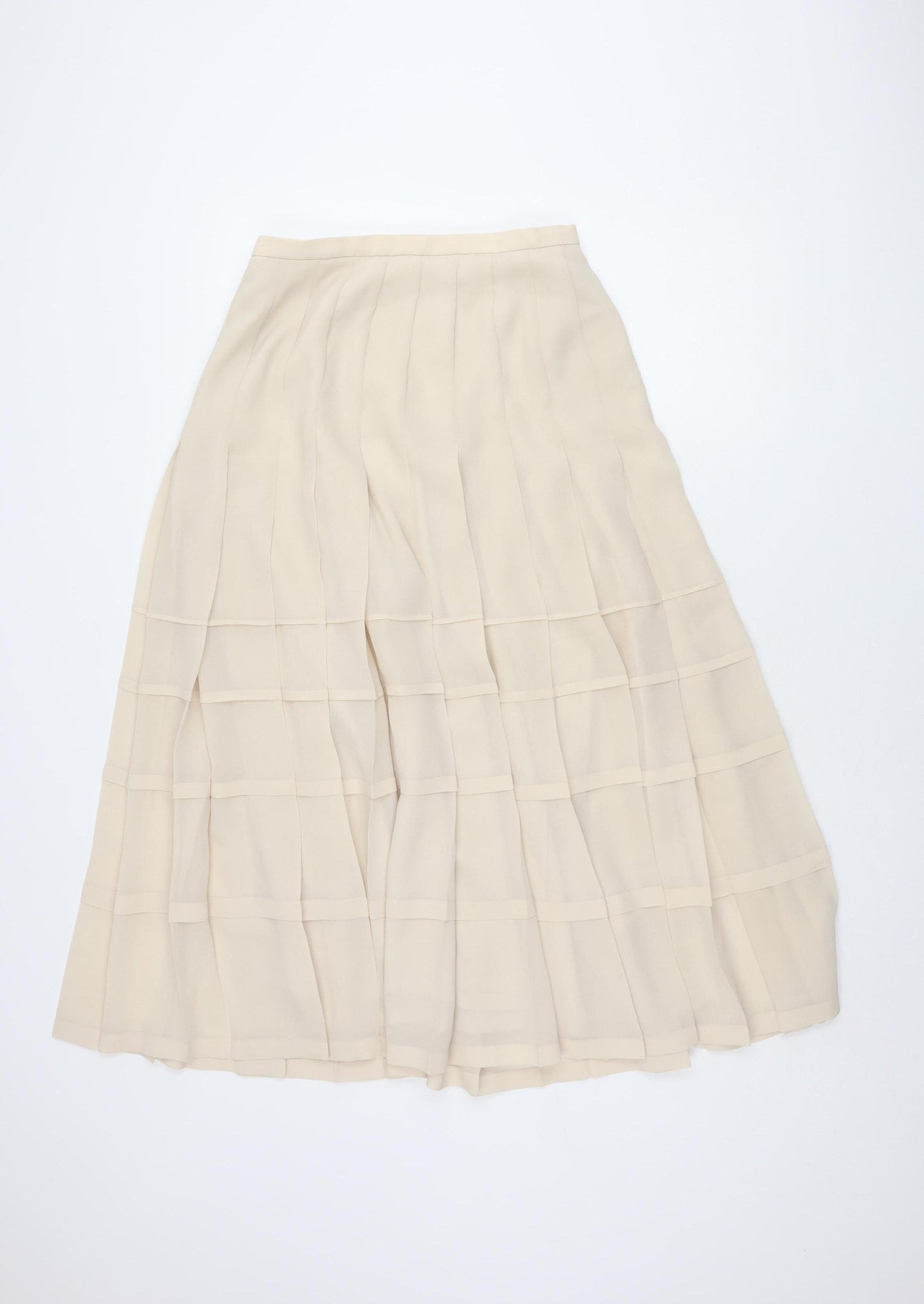 Casuals Women's Beige Pleated Skirt Size 12