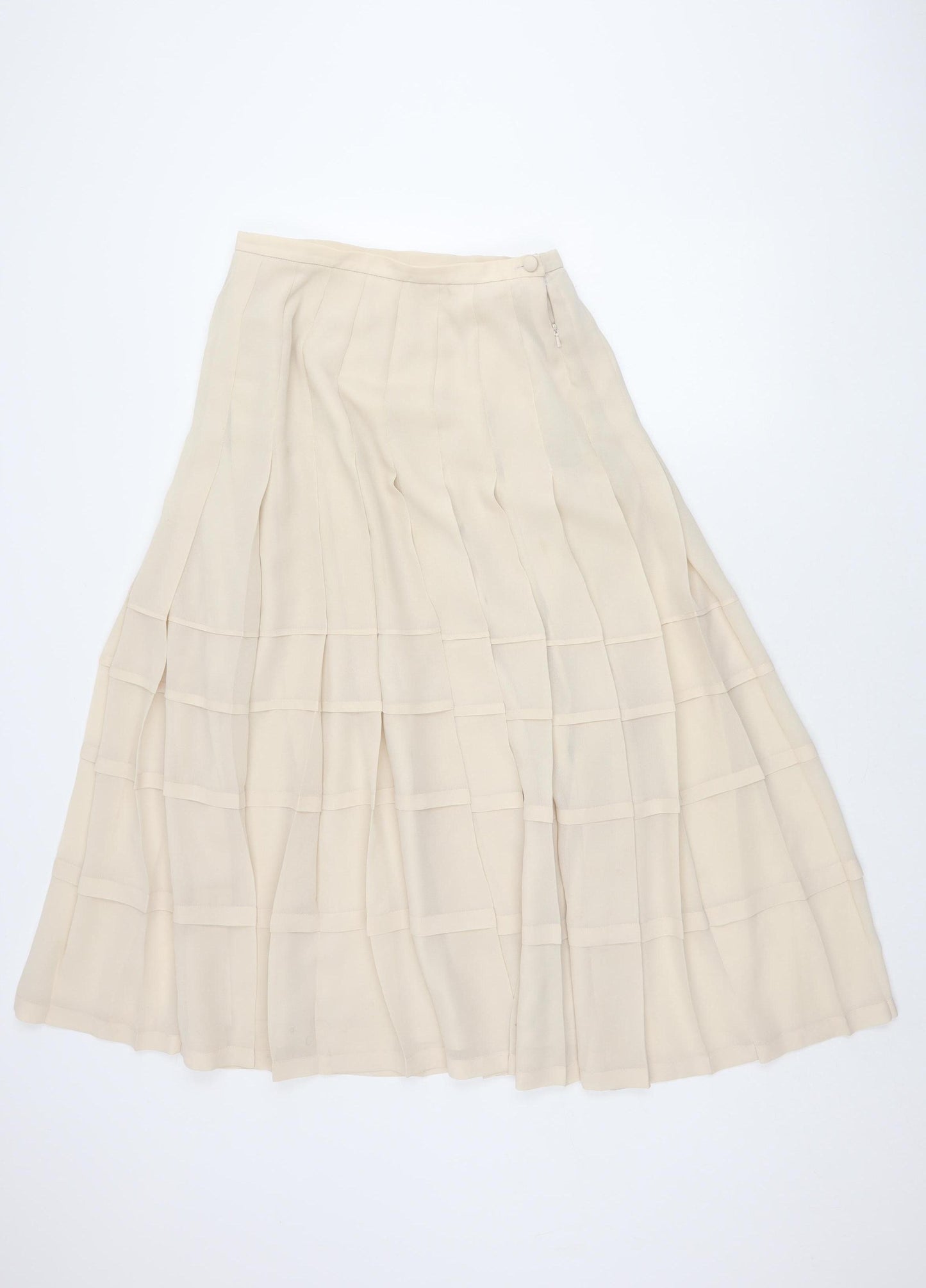 Casuals Women's Beige Pleated Skirt Size 12