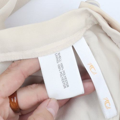 Casuals Women's Beige Pleated Skirt Size 12