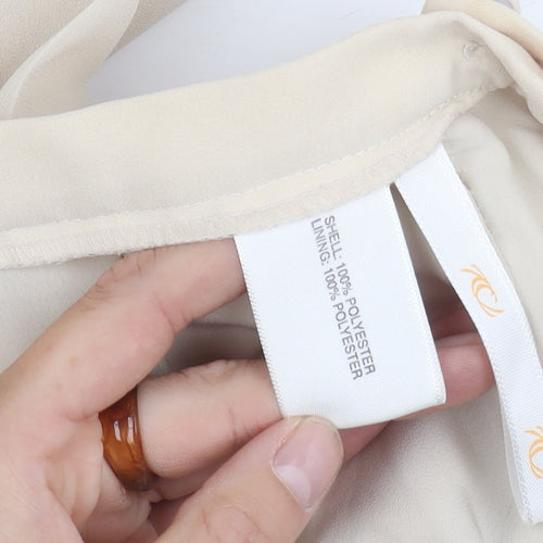 Casuals Women's Beige Pleated Skirt Size 12