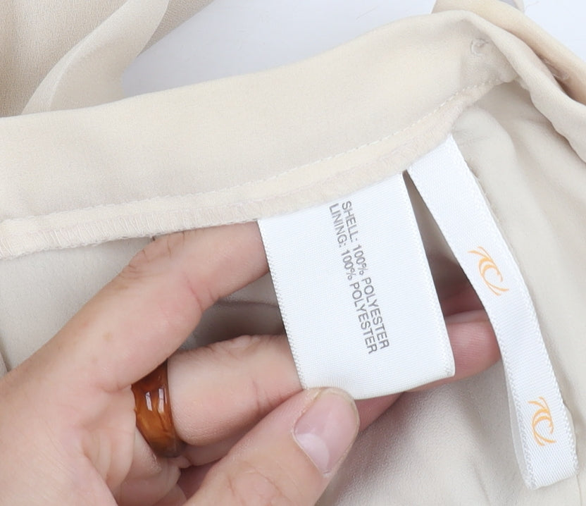 Casuals Women's Beige Pleated Skirt Size 12