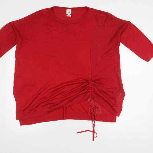 River Island Women's Red Pullover Jumper, Size 12
