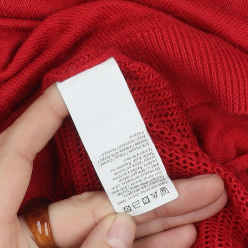 River Island Women's Red Pullover Jumper, Size 12