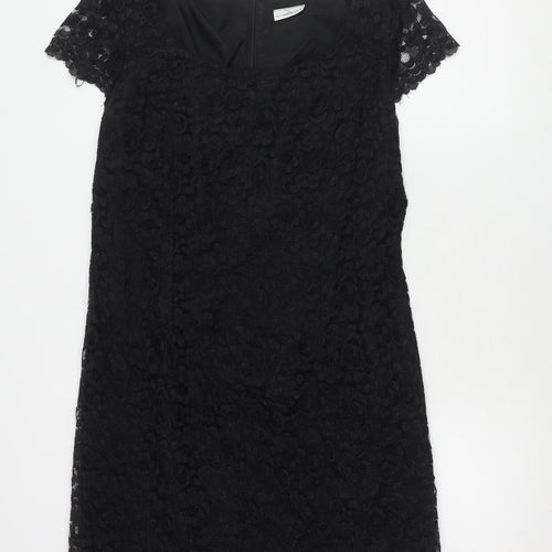Day Meets Night Black Lace Dress Women Size 18