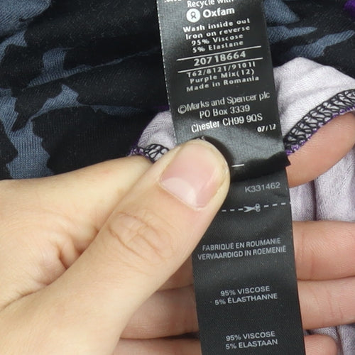 Marks and Spencer Women's Purple Dress Size 12