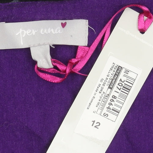 Marks and Spencer Women's Purple Dress Size 12