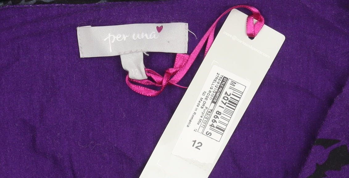 Marks and Spencer Women's Purple Dress Size 12