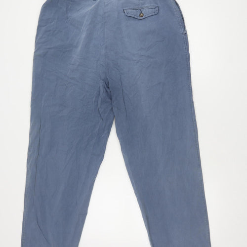 Marks and Spencer Men's Blue Chino Trousers 38