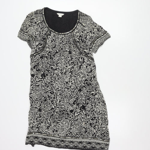 Monsoon Black Floral Sequin Dress, Women's Size 8