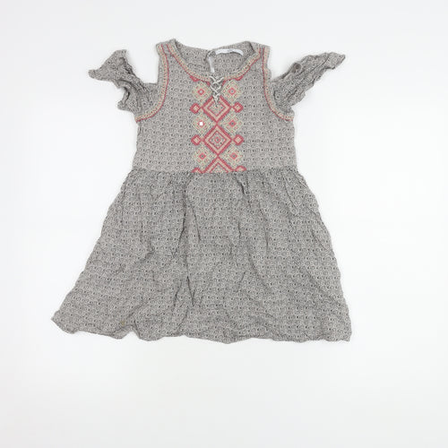 Marks and Spencer Girls Multicoloured Embroidered Dress