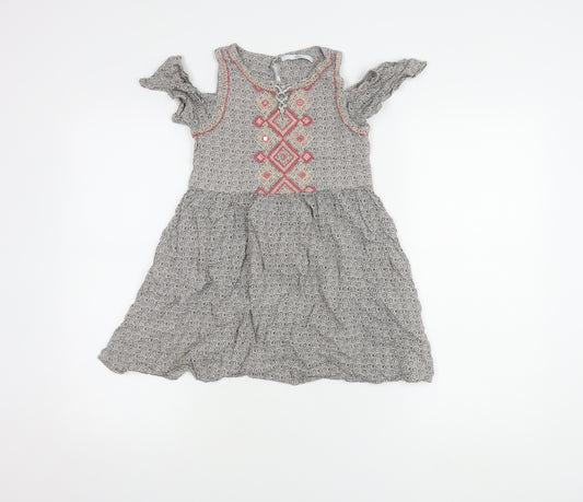 Marks and Spencer Girls Multicoloured Embroidered Dress