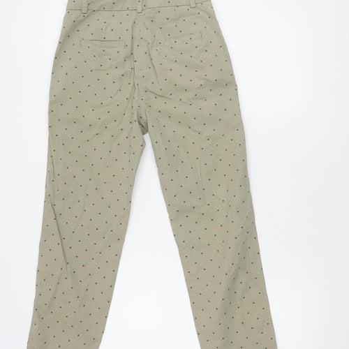Marks and Spencer Women's Beige Polka Dot Trousers Size 6