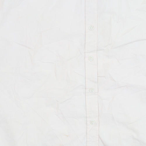 Next Men's Ivory Long Sleeve Button-Up Shirt
