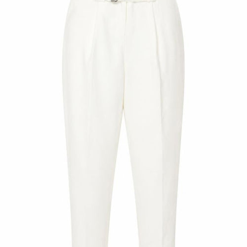 Topshop Women’s White Trousers, Size 10, Belted, Casual
