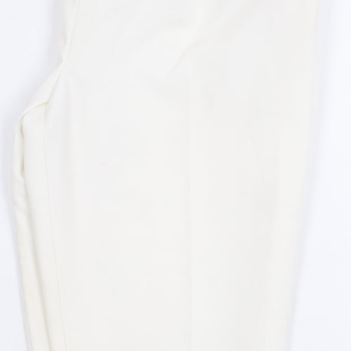 Topshop Women’s White Trousers, Size 10, Belted, Casual