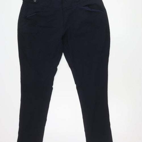 Yours Women's Blue Trousers Size 16 Button Closure