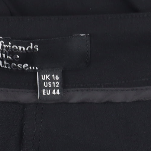 Friends Like These Women's Black Skinny Trousers Size 16