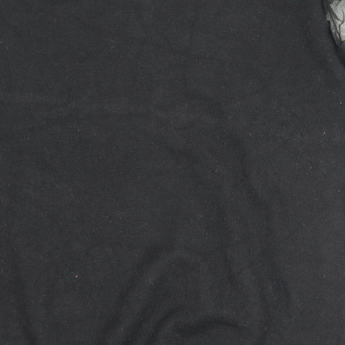 QED London Women's Black Pullover Jumper S with Embroidery