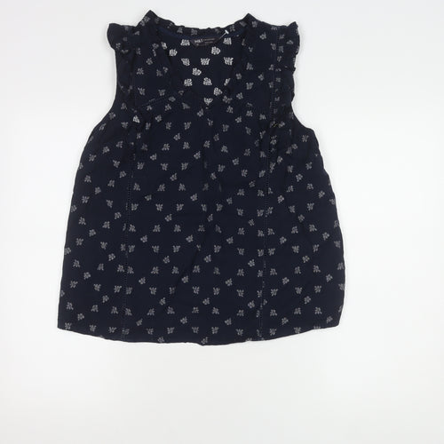 Marks and Spencer Women's Blue Sleeveless Top Size 12
