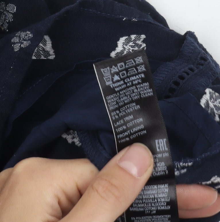 Marks and Spencer Women's Blue Sleeveless Top Size 12