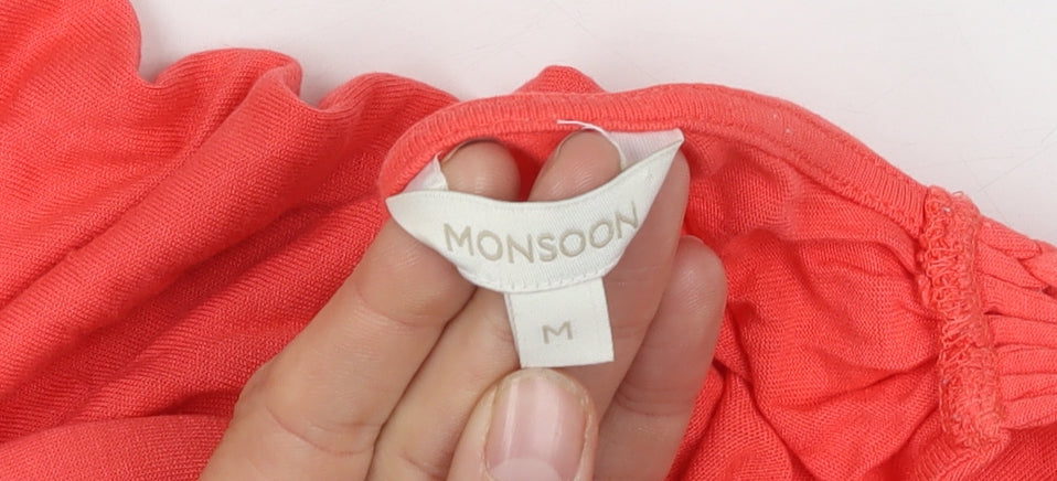 Monsoon Women’s Red A-Line Summer Dress, M