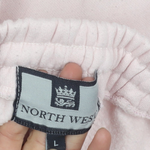 NORTH WEST Women's Pink Jogger Trousers - Size L
