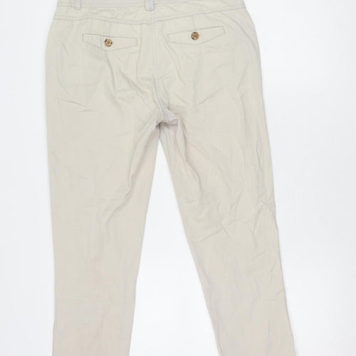 BHS Women's Grey Trousers, Size 8, Button Closure