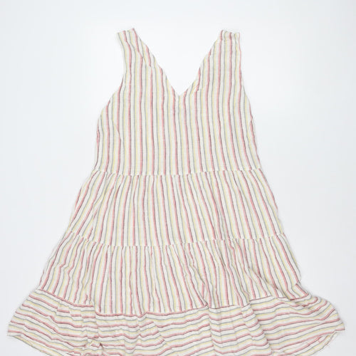 Next Women's Multicoloured Pinafore Dress, Size 14, Bohemian Style