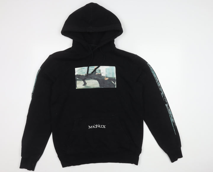 H&M Men's Black Matrix Hoodie - Size S