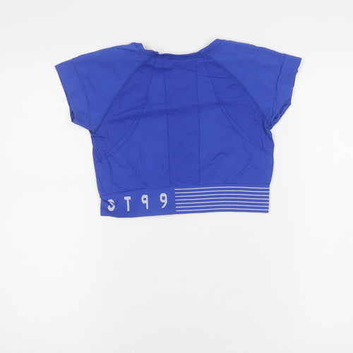 H&M Women's Blue Cropped Sport Top Size 12