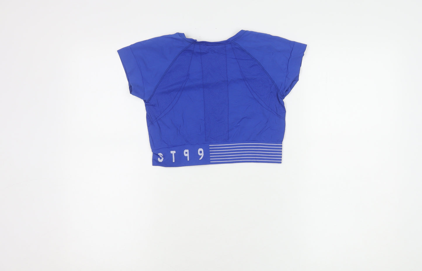H&M Women's Blue Cropped Sport Top Size 12