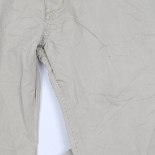 Marks and Spencer Men's Beige Straight Trousers Size 40
