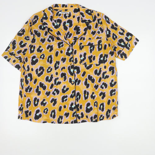 Next Women's Multicoloured Animal Print Pyjama Top Size 14