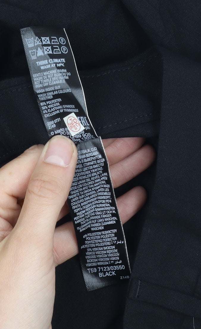 Marks and Spencer Women’s Black Straight Trousers Size 20