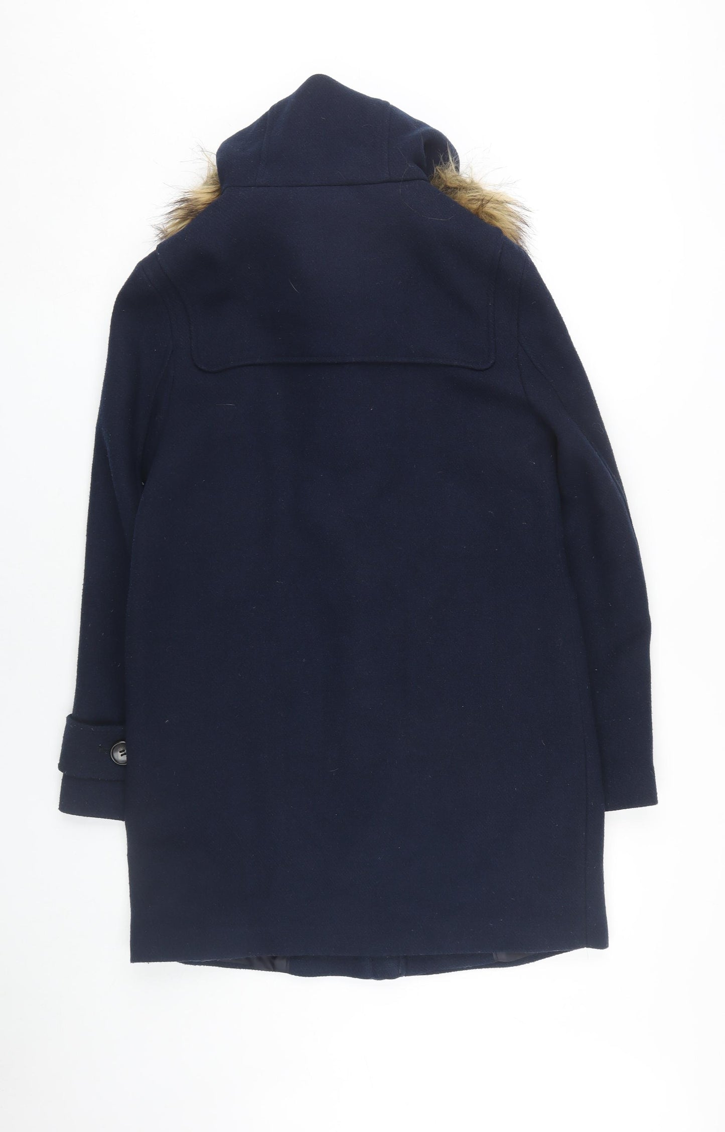 Marks and Spencer Women's Blue Duffle Coat Size 8
