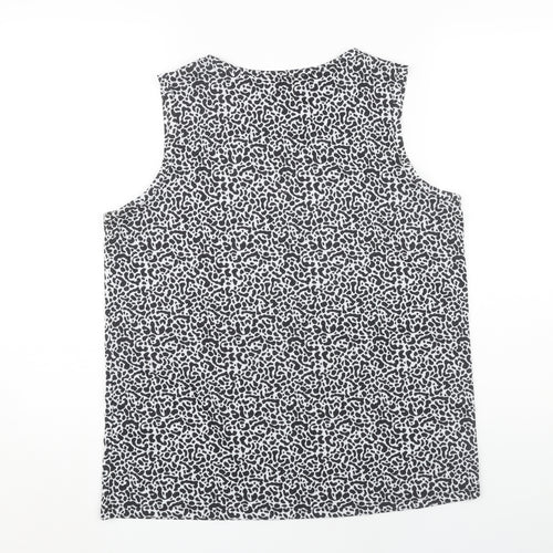 Marks and Spencer Women's Black Animal Print Tank Top